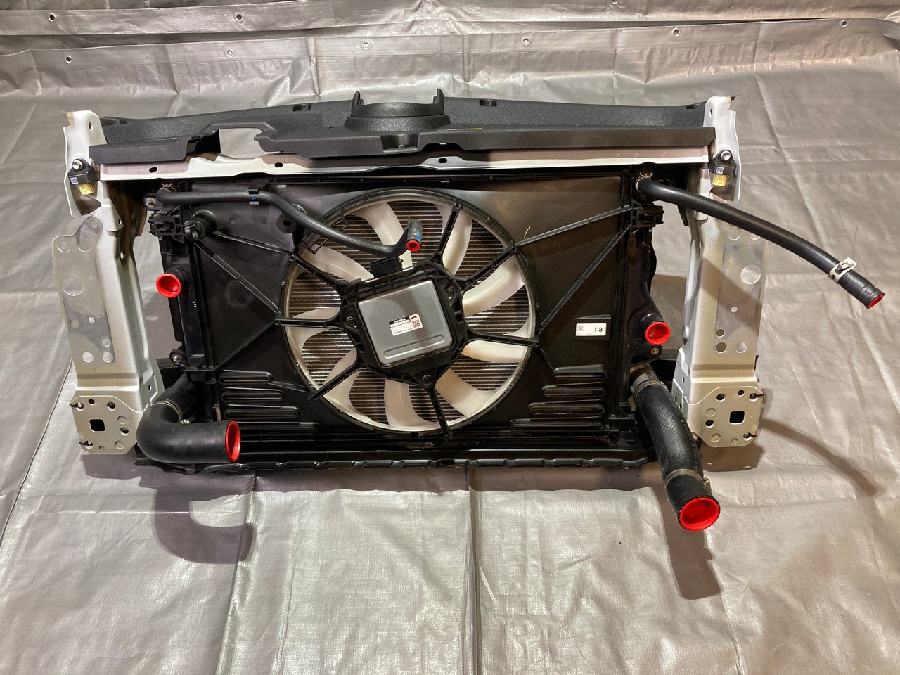 2023-2025 Toyota GR Corolla Radiator Support Assembly w/ Impact Beam / Intercooler / Fan / Ice Cap GRC01 - Image 9