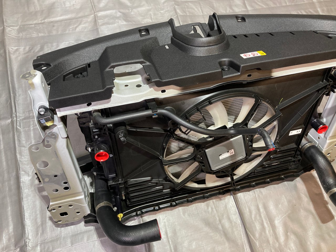 2023-2025 Toyota GR Corolla Radiator Support Assembly w/ Impact Beam / Intercooler / Fan / Ice Cap GRC01 - Image 11