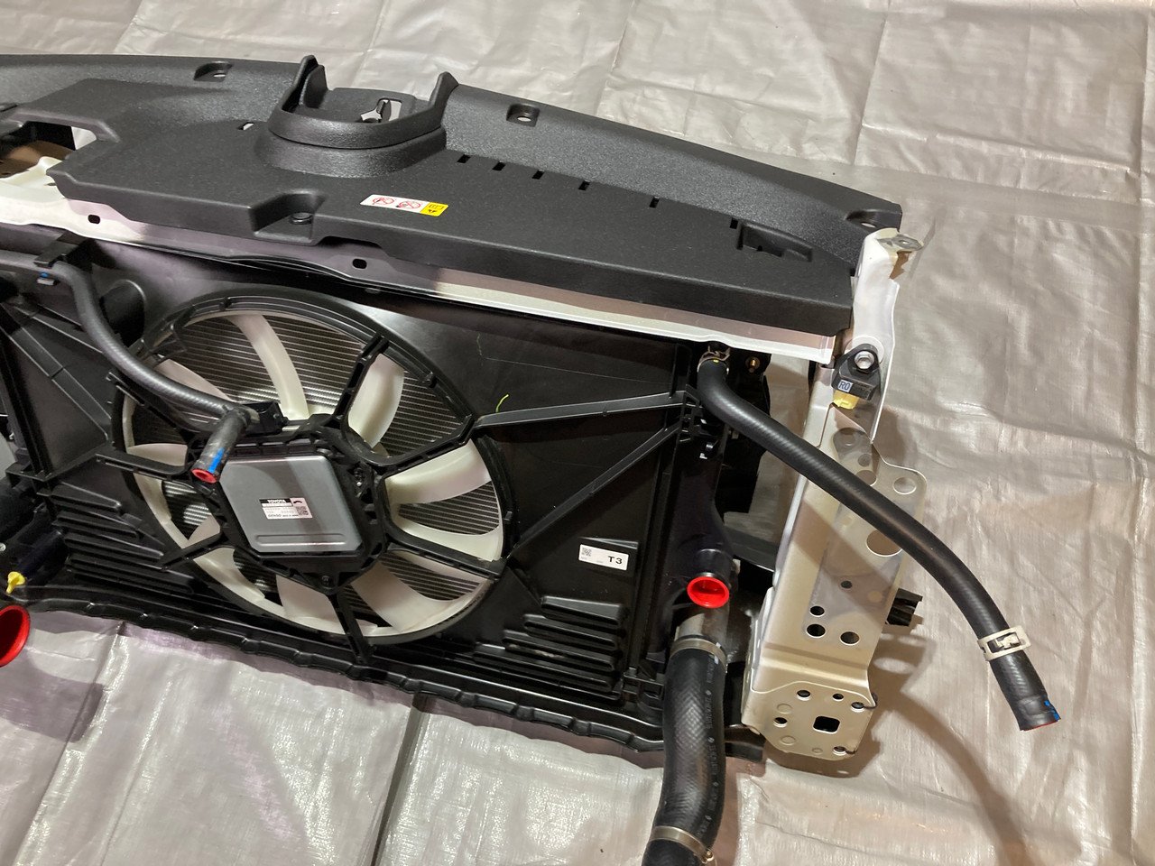 2023-2025 Toyota GR Corolla Radiator Support Assembly w/ Impact Beam / Intercooler / Fan / Ice Cap GRC01 - Image 12