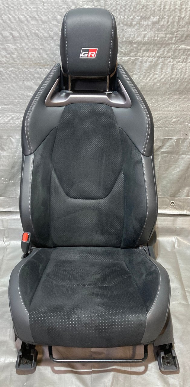 2023-2025 Toyota GR Corolla Premium Front Seats / Black Leather / Suede / Pair / GRC01 - Image 3