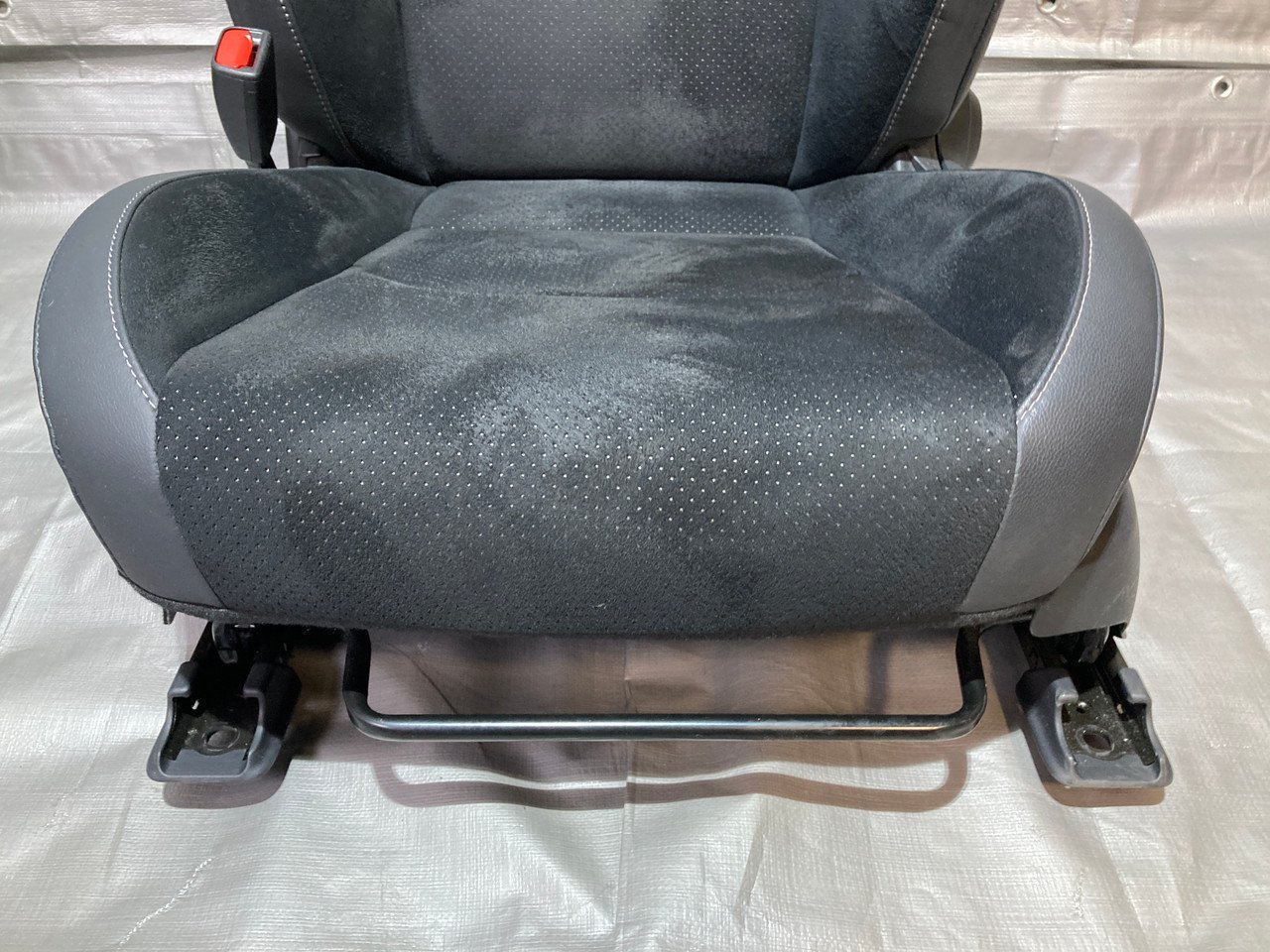 2023-2025 Toyota GR Corolla Premium Front Seats / Black Leather / Suede / Pair / GRC01 - Image 4