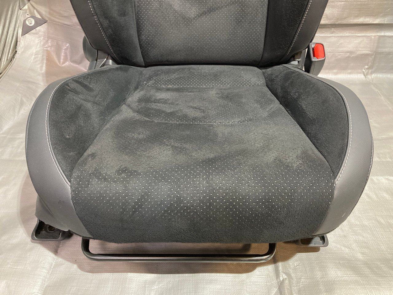 2023-2025 Toyota GR Corolla Premium Front Seats / Black Leather / Suede / Pair / GRC01 - Image 12