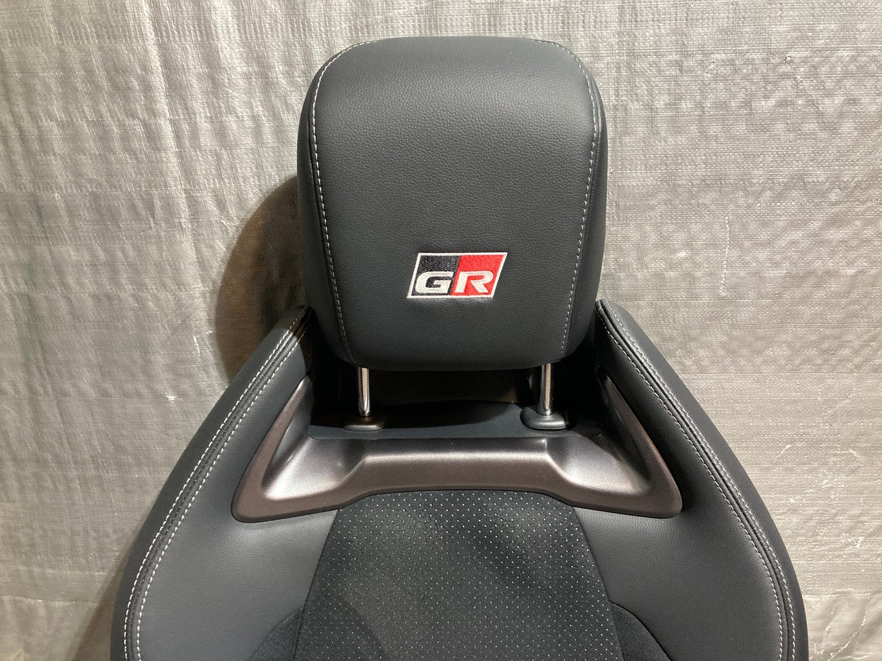 2023-2025 Toyota GR Corolla Premium Front Seats / Black Leather / Suede / Pair / GRC01 - Image 14