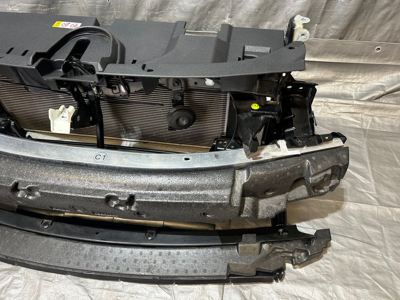 2023-2025 Toyota GR Corolla Radiator Support Assembly w/ Impact Beam / Intercooler / Fan / Black GRC02 - Image 4