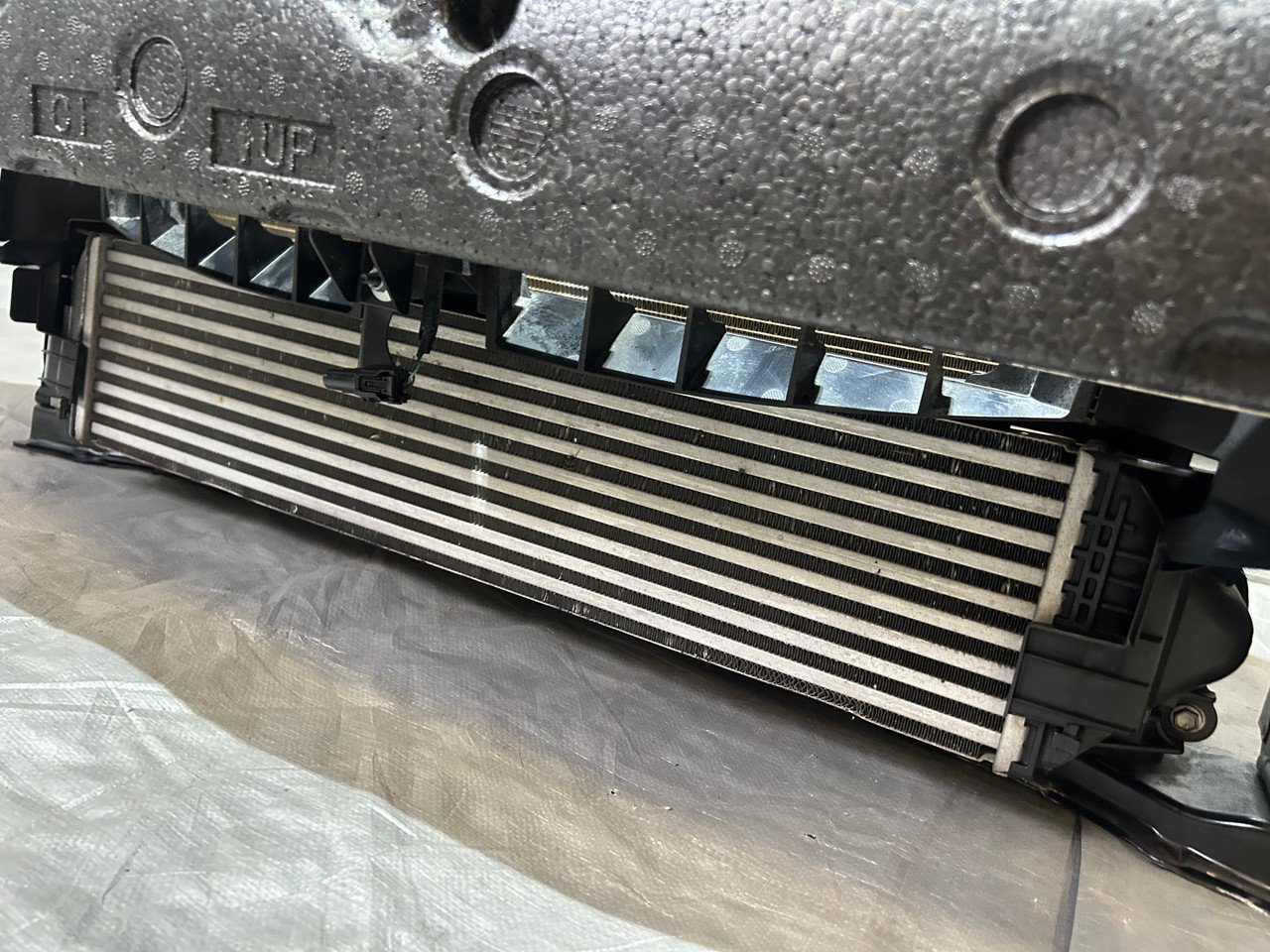 2023-2025 Toyota GR Corolla Radiator Support Assembly w/ Impact Beam / Intercooler / Fan / Black GRC02 - Image 11