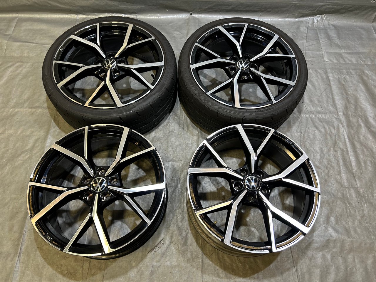 2022-2024 Volkswagen MK8 Golf R 19"Estoril Machined Wheels Rims / Set of 4 / *BENDS* / M8R01
