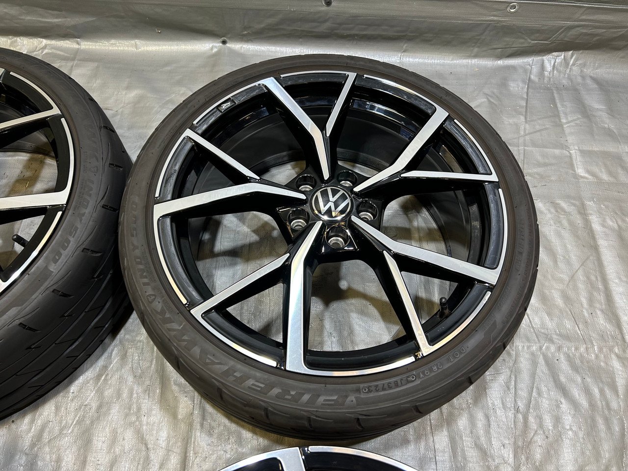 2022-2024 Volkswagen MK8 Golf R 19"Estoril Machined Wheels Rims / Set of 4 / *BENDS* / M8R01 - Image 6