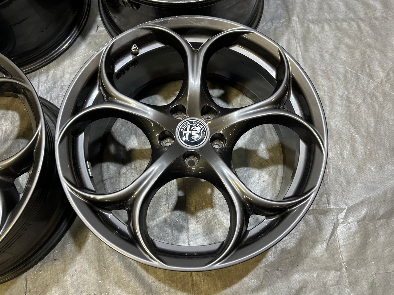 2017-2022 Alfa Romeo Giulia Ti Sport RWD Dark 19" Wheels Rims / Set of 4 / *Minor Bends* / AG006 - Image 5