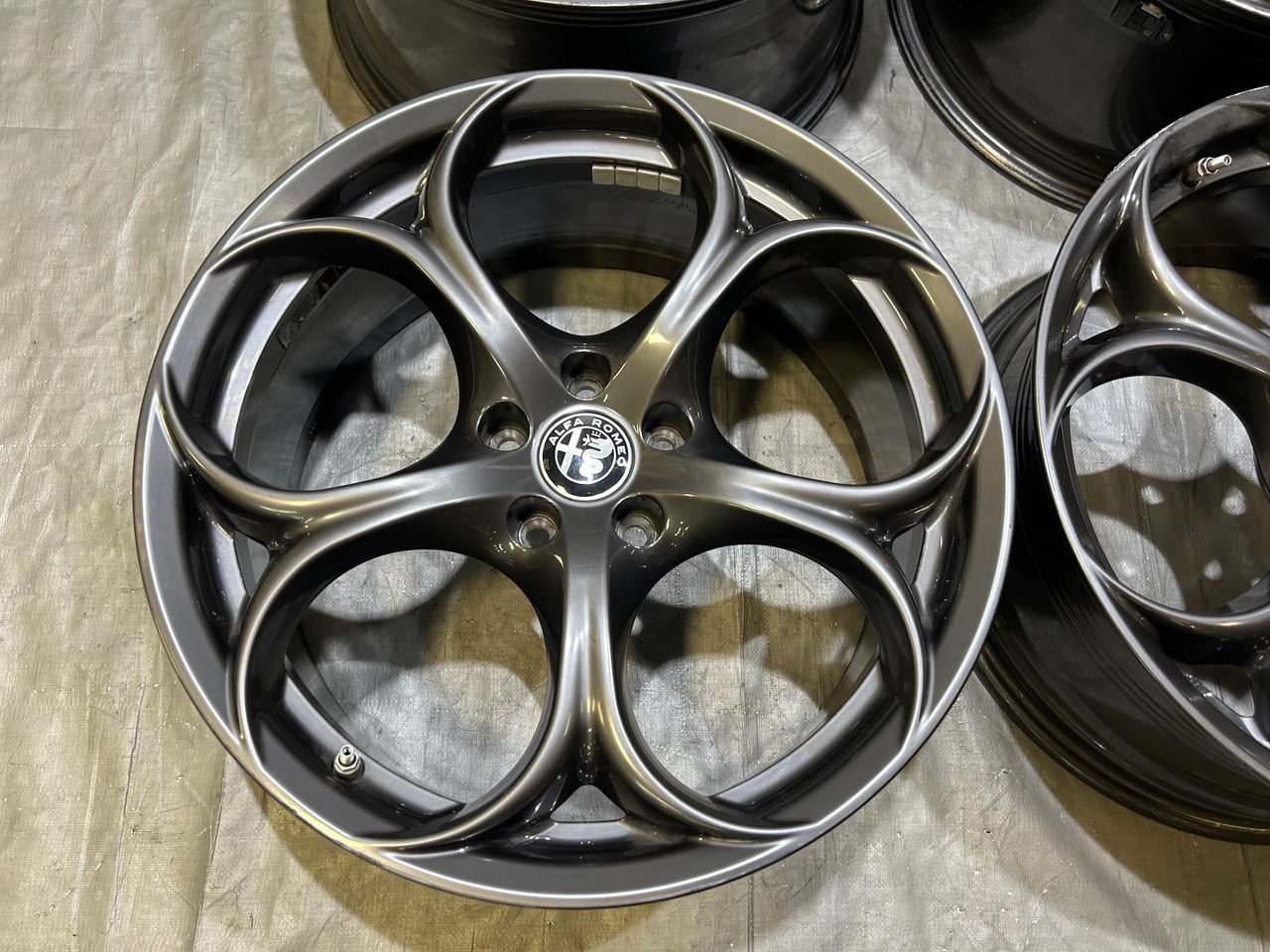 2017-2022 Alfa Romeo Giulia Ti Sport RWD Dark 19" Wheels Rims / Set of 4 / *Minor Bends* / AG006 - Image 4