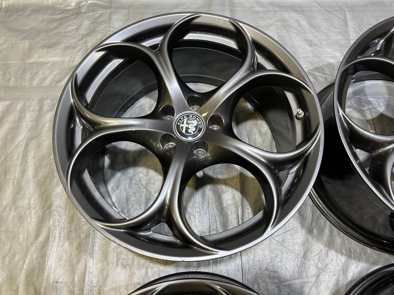 2017-2022 Alfa Romeo Giulia Ti Sport RWD Dark 19" Wheels Rims / Set of 4 / *Minor Bends* / AG006 - Image 3