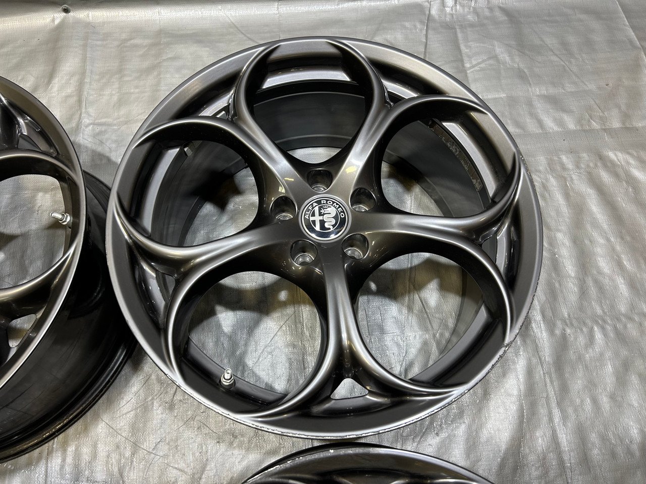 2017-2022 Alfa Romeo Giulia Ti Sport RWD Dark 19" Wheels Rims / Set of 4 / *Minor Bends* / AG006 - Image 2