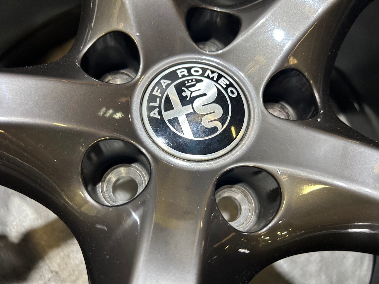 2017-2022 Alfa Romeo Giulia Ti Sport RWD Dark 19" Wheels Rims / Set of 4 / *Minor Bends* / AG006 - Image 7