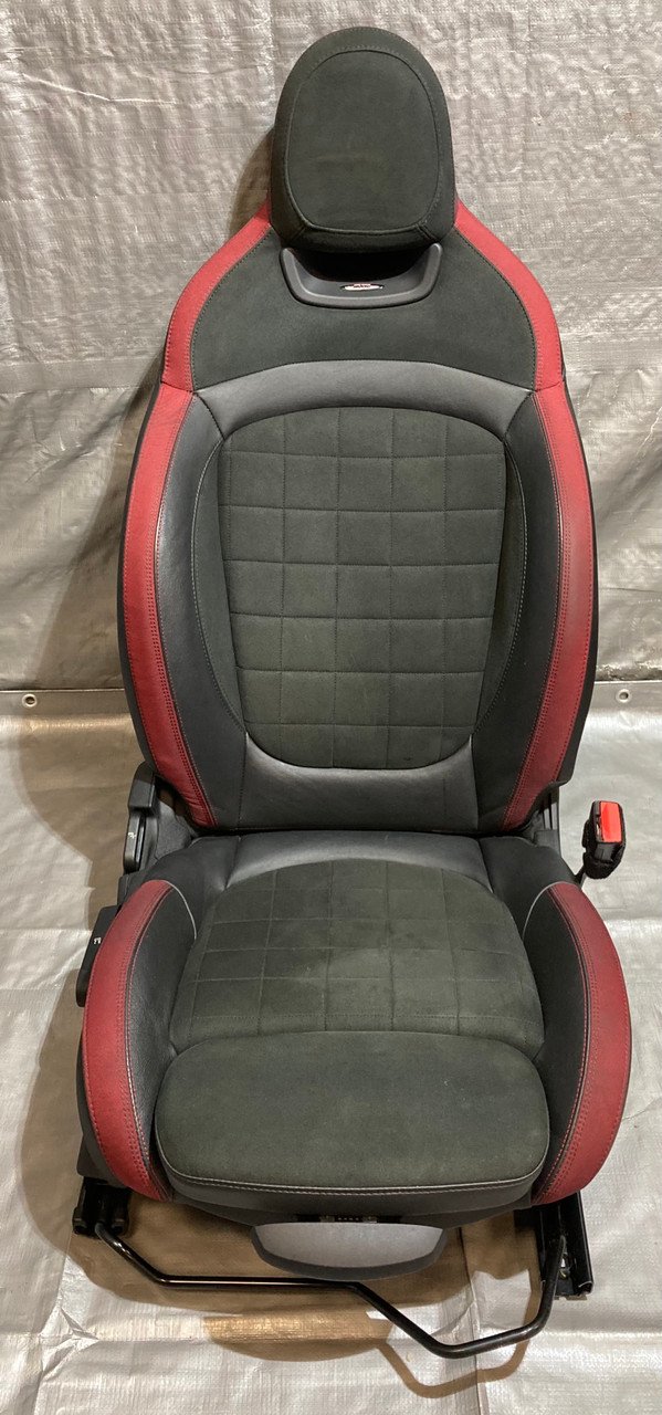 2016-2022 Mini Cooper F55 F56 Hatchback JCW Recaro Alcantara Front Sport Seats / Pair / R3012 - Image 3
