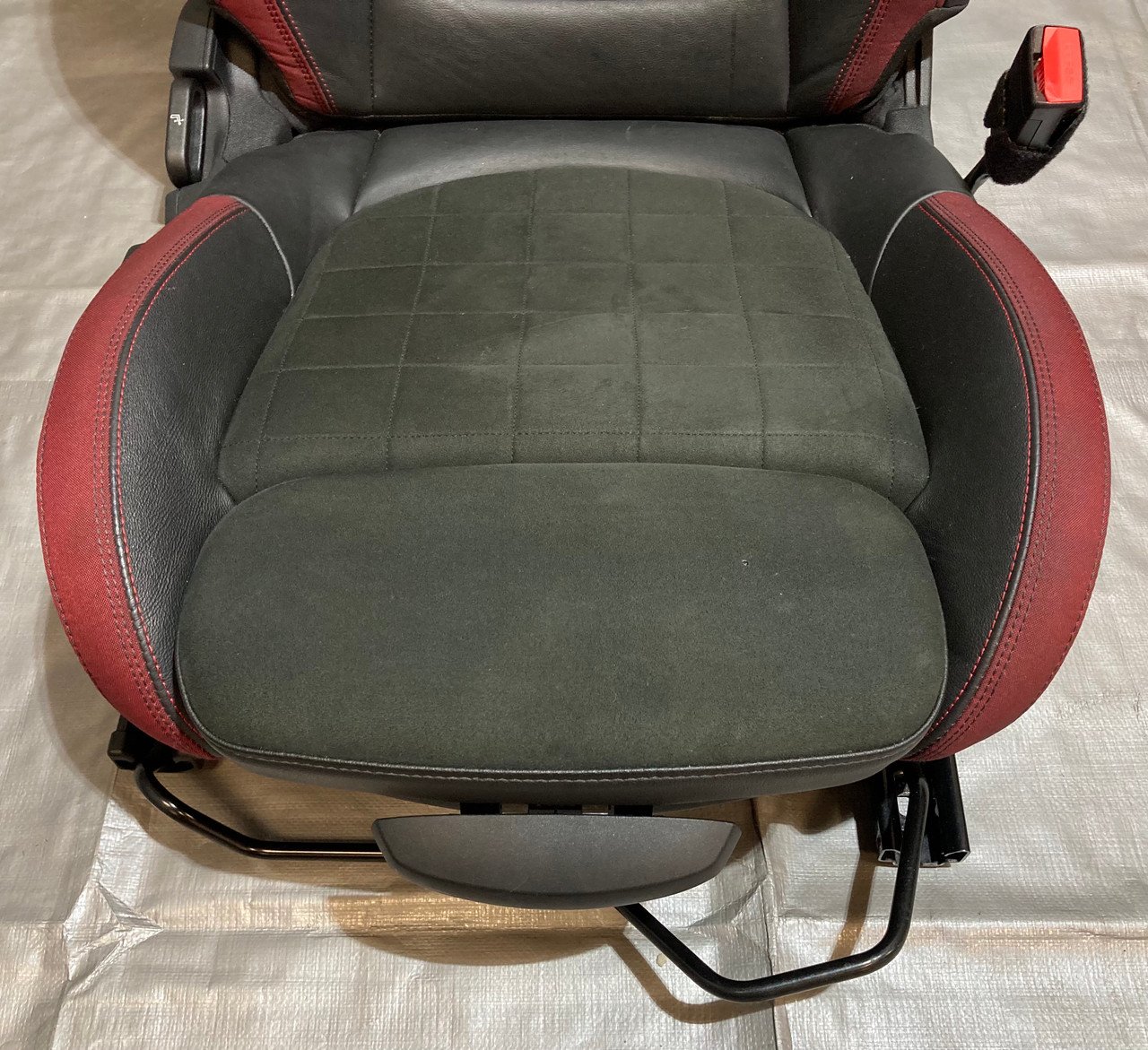 2016-2022 Mini Cooper F55 F56 Hatchback JCW Recaro Alcantara Front Sport Seats / Pair / R3012 - Image 4