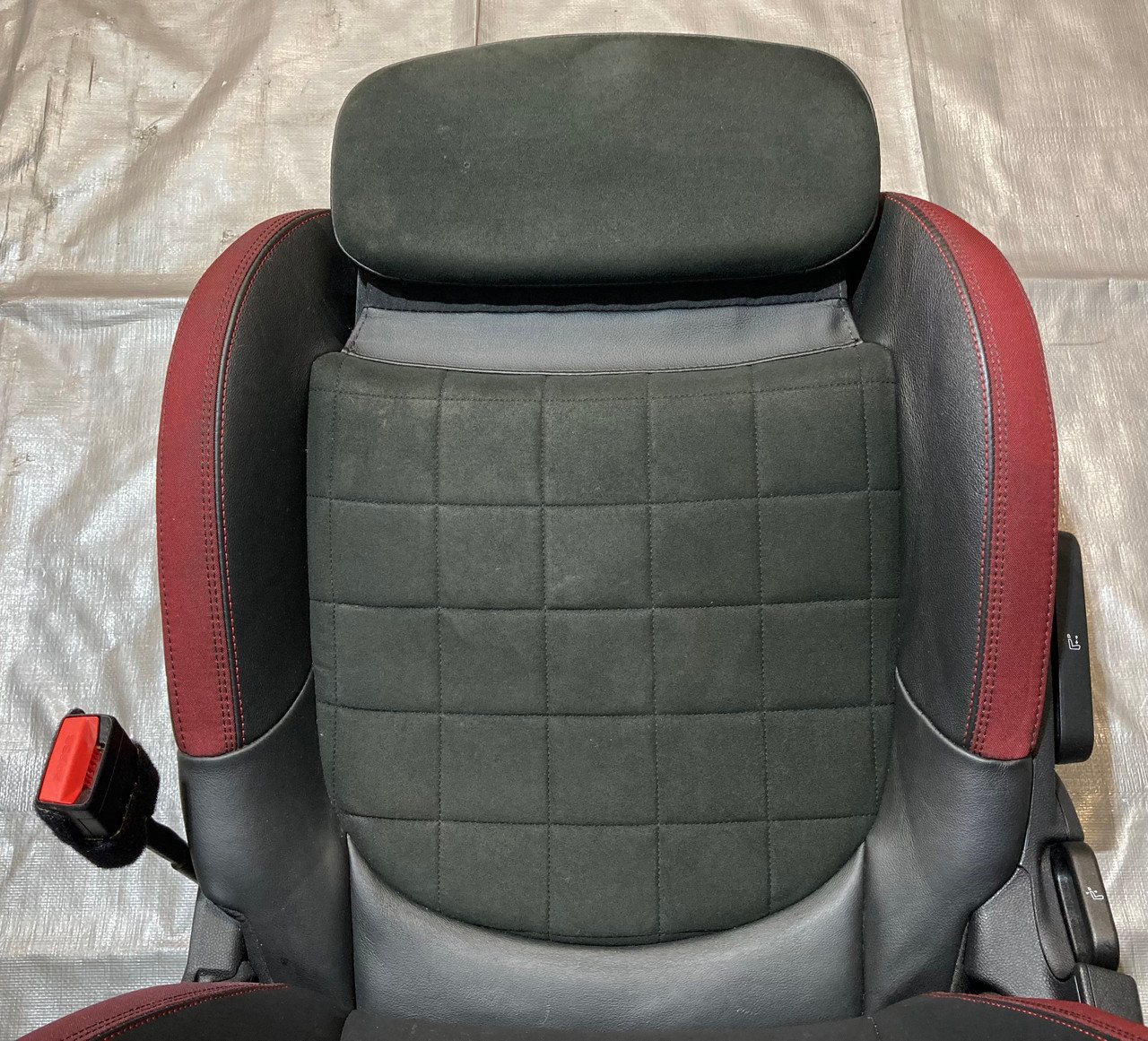 2016-2022 Mini Cooper F55 F56 Hatchback JCW Recaro Alcantara Front Sport Seats / Pair / R3012 - Image 9
