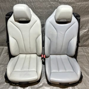 2015-2020 F83 BMW M4 Convertible Silverstone Merino Leather Front Seats / Heated w/ Neck Warmer / F8M02