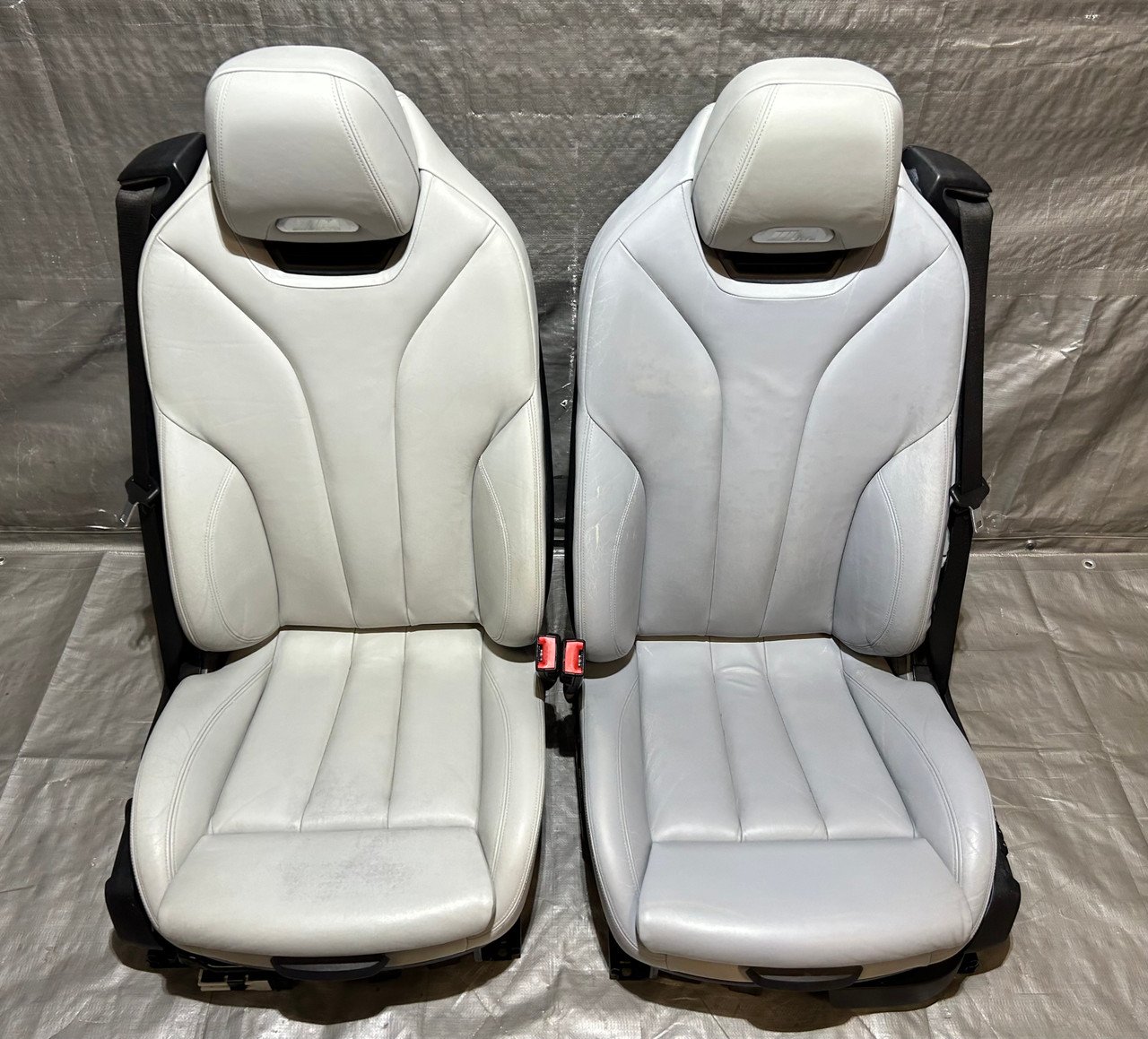 2015-2020 F83 BMW M4 Convertible Silverstone Merino Leather Front Seats / Heated w/ Neck Warmer / F8M02