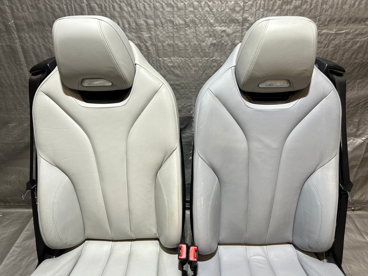 2015-2020 F83 BMW M4 Convertible Silverstone Merino Leather Front Seats / Heated w/ Neck Warmer / F8M02 - Image 3