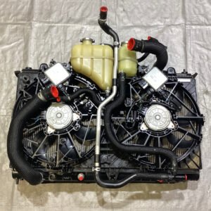 2017-2019 Infiniti Q60S Red Sport 400 OEM Radiator w/ Cooling Fan / 75K IQ604