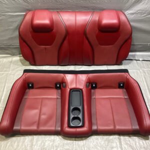2017-2020 Infiniti Q60 Monaco Red Leather Rear Seat Set / OEM / IQ604