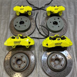 2018-2020 Subaru WRX STI 6 Piston Brembo Brake Calipers w/ Rotors / Set of 4 / 61K SS019