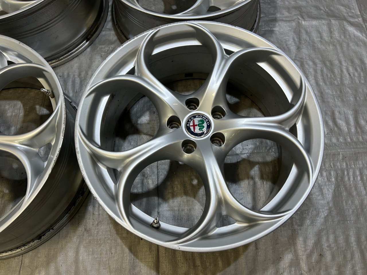 2017-2019 Alfa Romeo Giulia Ti Sport Q4 19" Wheels Rims / Set of 4 / *Minor Bends* / AG005 - Image 2
