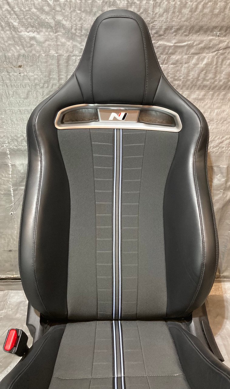 2019-2022 Hyundai Veloster N Light Sport Bucket Seats / Pair / Black Leatherette / HV010 - Image 10