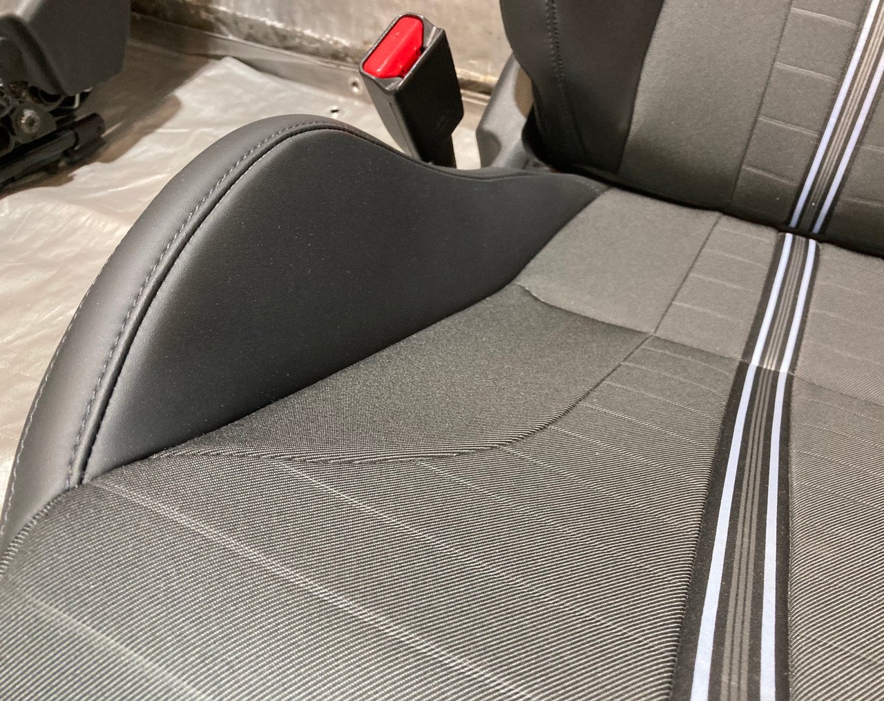 2019-2022 Hyundai Veloster N Light Sport Bucket Seats / Pair / Black Leatherette / HV010 - Image 7