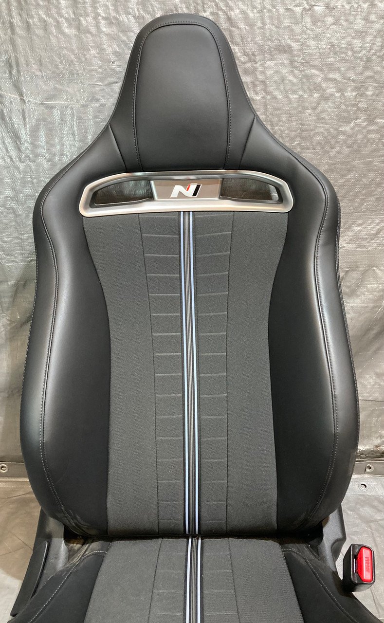 2019-2022 Hyundai Veloster N Light Sport Bucket Seats / Pair / Black Leatherette / HV010 - Image 15
