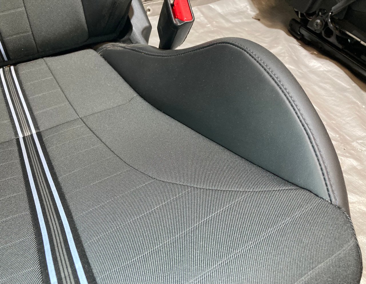 2019-2022 Hyundai Veloster N Light Sport Bucket Seats / Pair / Black Leatherette / HV010 - Image 13