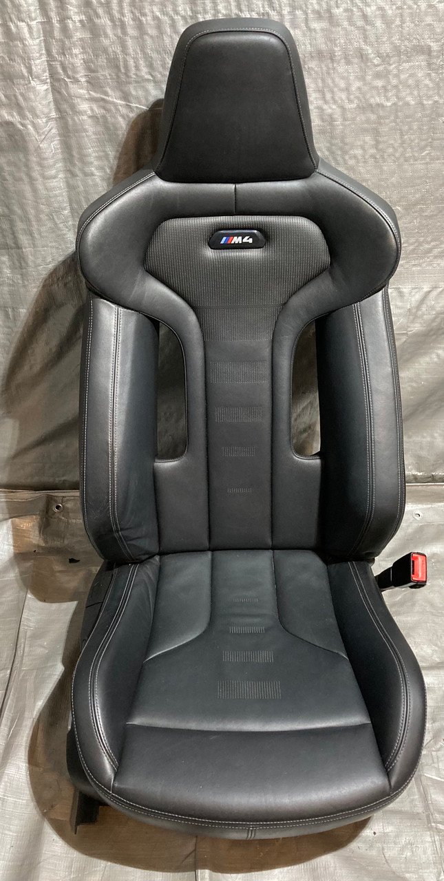 2015-2020 F82 BMW M4 Coupe Competition Package Black Merino Leather Front Seats / Heated / F8M04 - Image 10