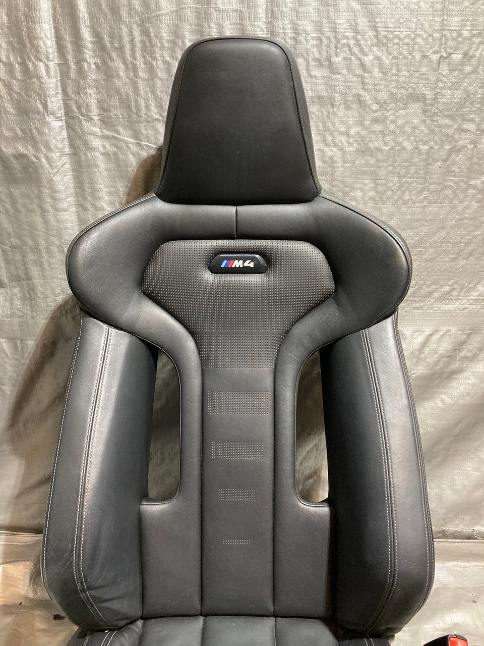 2015-2020 F82 BMW M4 Coupe Competition Package Black Merino Leather Front Seats / Heated / F8M04 - Image 8