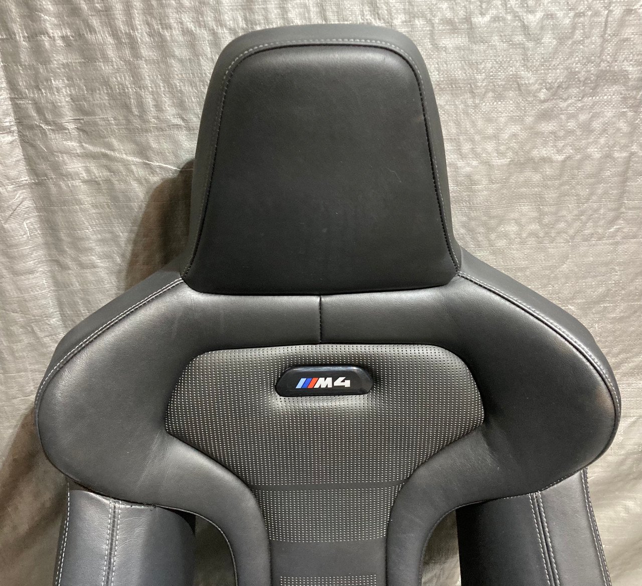 2015-2020 F82 BMW M4 Coupe Competition Package Black Merino Leather Front Seats / Heated / F8M04 - Image 18