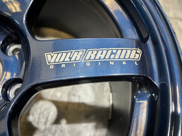 2015-2021 Subaru WRX STI 18x9.5" Volk Racing TE37 Saga S-Plus Wheels Rims / Mag Blue / Set of 4 / USED / SS019 - Image 7