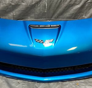 2006-2013 Chevrolet Corvette C6 Z06 Grand Sport Front Bumper Cover Fascia / Jet Stream Blue Metallic C6018