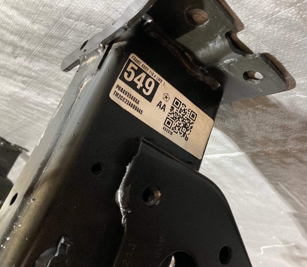 2018-2025 Jeep Wrangler JL Unlimited 4DR 2.0l Complete Frame Rail Assembly / JL009 - Image 7
