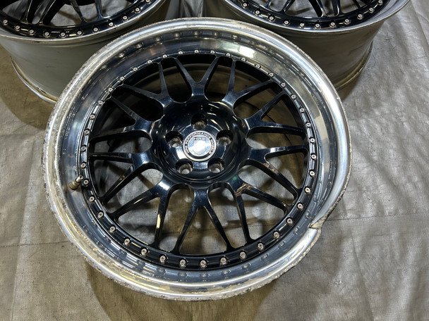 *DAMAGED* Set of 3 19" HRE 540 Series 3 Piece Wheels Rims / 5x100 / FB050 - Image 3
