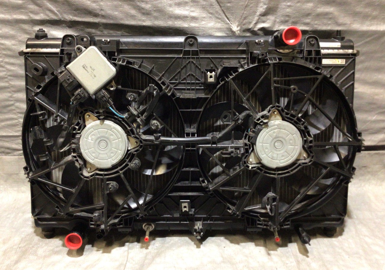 2017-2019 Infiniti Q60 Premium 3.0T Radiator w/ Cooling Fan / 63k / IQ601 - Image 2