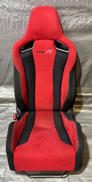 2017-2021 FK8 Honda Civic Type R Front Bucket Seats / Red Suede / Pair / TR107 - Image 21