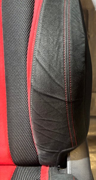 2017-2021 FK8 Honda Civic Type R Front Bucket Seats / Red Suede / Pair / TR107 - Image 15