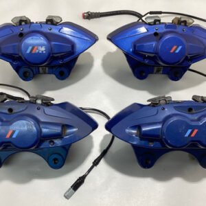 2015-2020 F80 F82 F83 BMW M3 M4 OEM Brembo Brake Calipers / Set of 4 / Blue / F8M06