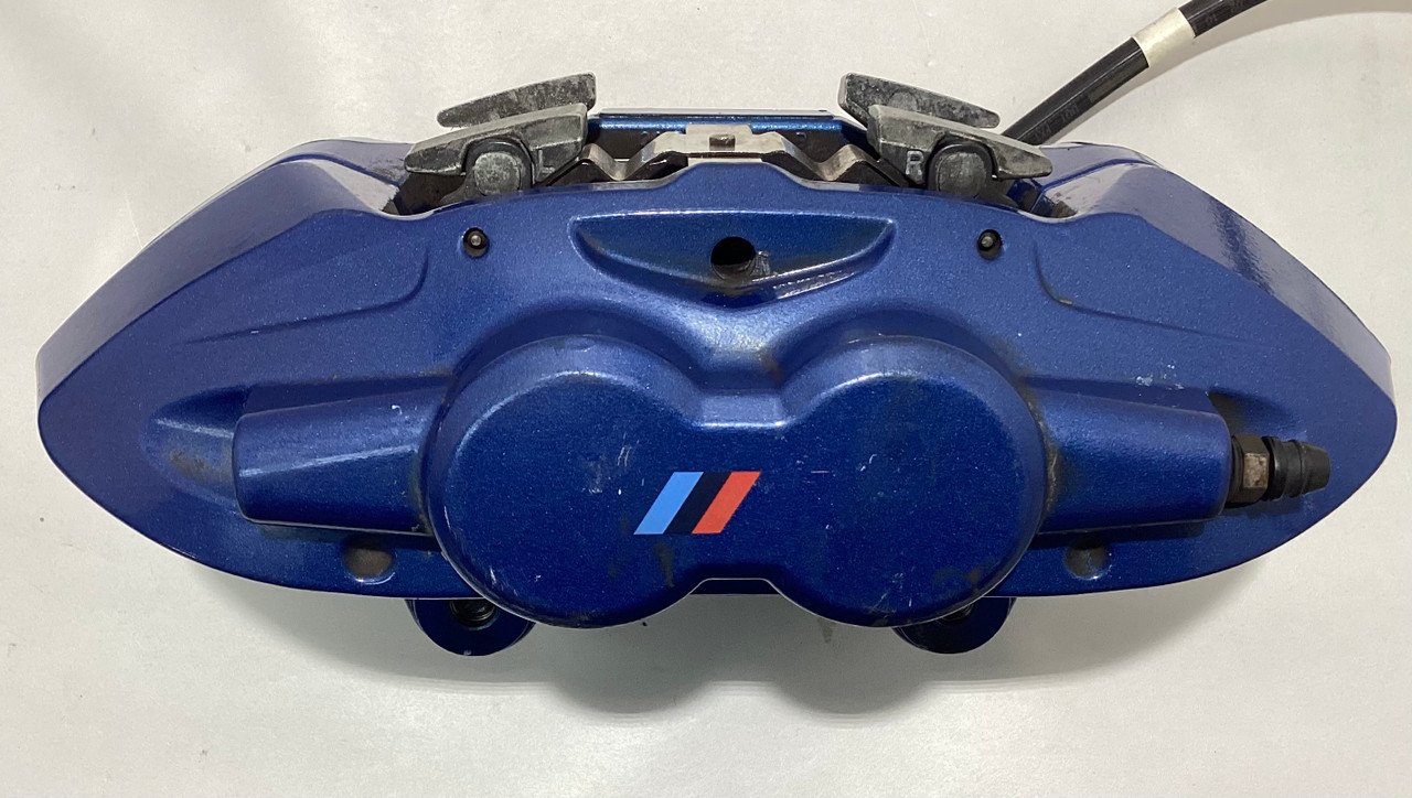 2015-2020 F80 F82 F83 BMW M3 M4 OEM Brembo Brake Calipers / Set of 4 / Blue / F8M06 - Image 2