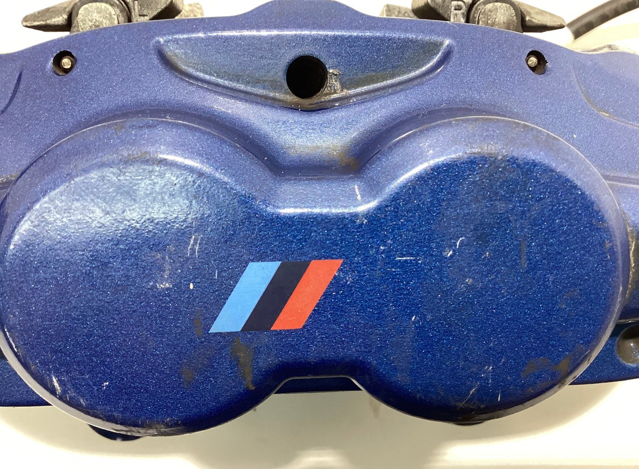 2015-2020 F80 F82 F83 BMW M3 M4 OEM Brembo Brake Calipers / Set of 4 / Blue / F8M06 - Image 3