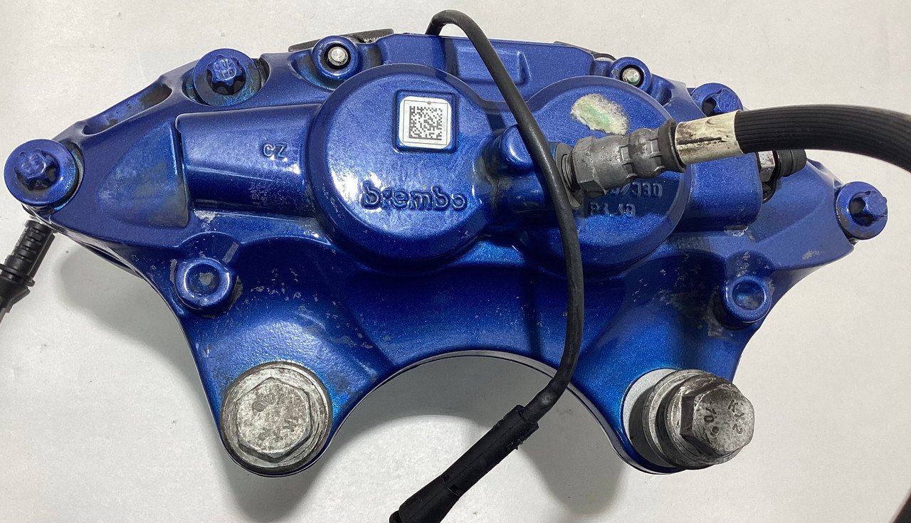 2015-2020 F80 F82 F83 BMW M3 M4 OEM Brembo Brake Calipers / Set of 4 / Blue / F8M06 - Image 17