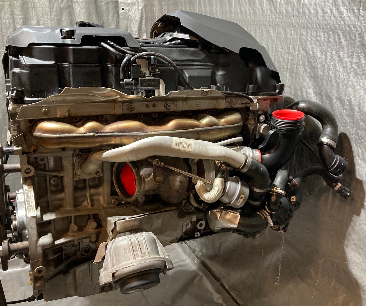 *DAMAGED* 2011-2013 BMW 135i N55B30A 3.0l Engine Long Block w/ Turbocharger / 78K B1011 - Image 15