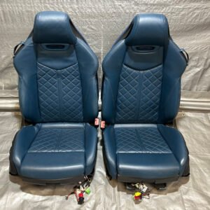 2016-2020 Audi TT Quattro Convertible Admiral Blue Nappa Leather Sports Seats / Pair / T3003