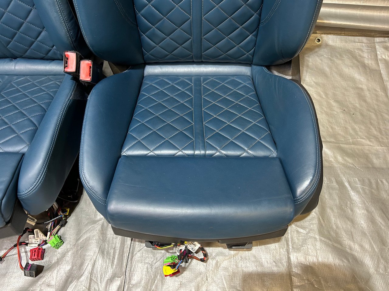 2016-2020 Audi TT Quattro Convertible Admiral Blue Nappa Leather Sports Seats / Pair / T3003 - Image 36
