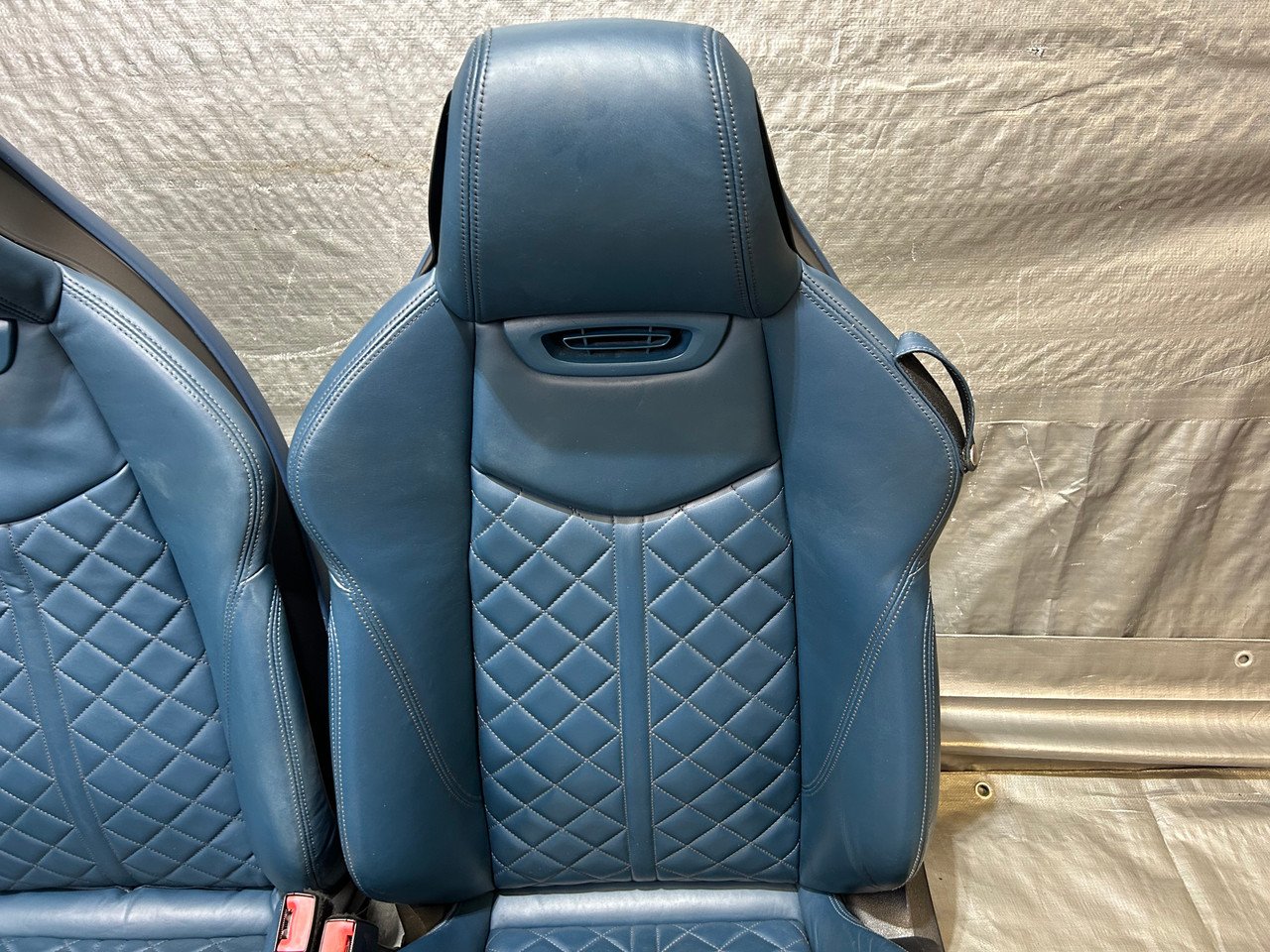 2016-2020 Audi TT Quattro Convertible Admiral Blue Nappa Leather Sports Seats / Pair / T3003 - Image 35