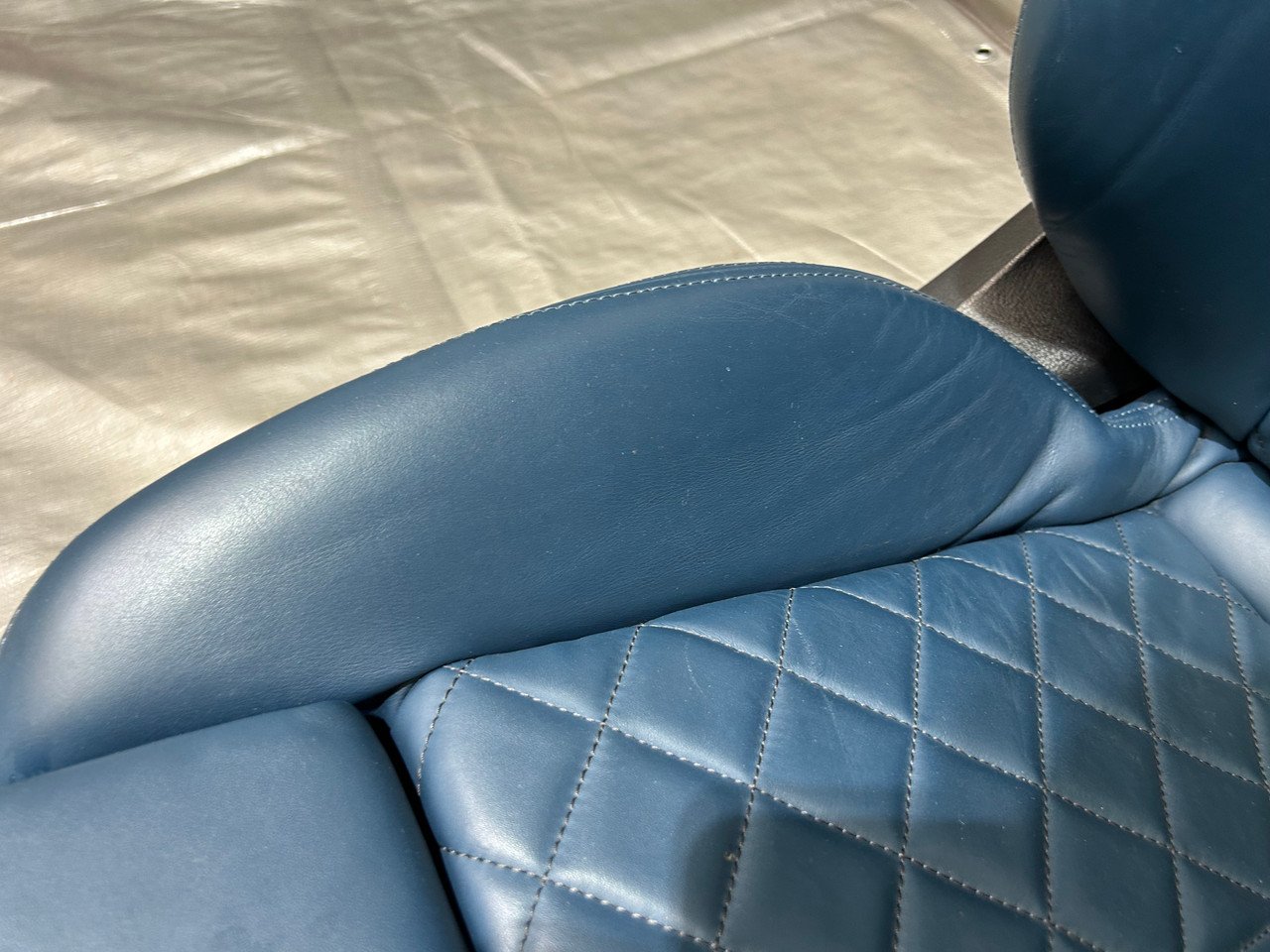 2016-2020 Audi TT Quattro Convertible Admiral Blue Nappa Leather Sports Seats / Pair / T3003 - Image 17
