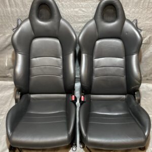 2000-2005 Honda S2000 OEM Black Leather Seats / Pair / HS006